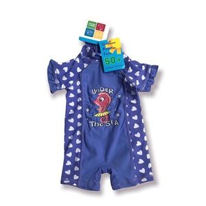NWT Hippo & Friends Seahorse Rashguard 
3-6 Months